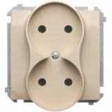 simon-basic-gniazdo-podwojne-gniazdko-bezowy-230v