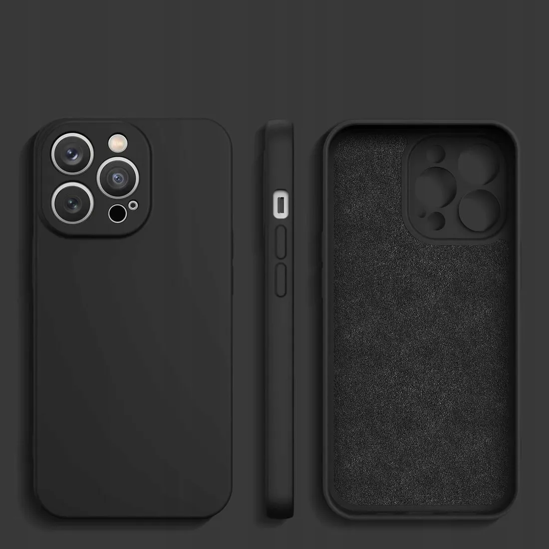 silicone-case-etui-iphone-14-czarne-stan-nowy