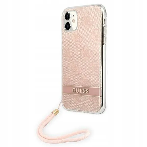 guess-do-iphone-11-pink-hardcase-4g-print-strap-stan-nowy