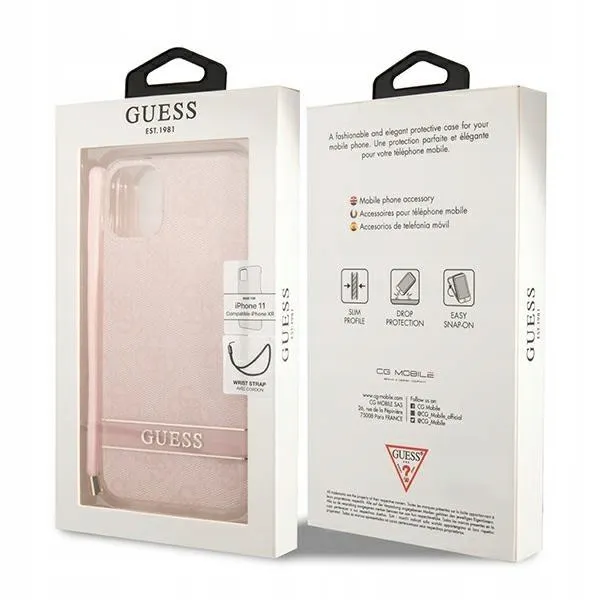guess-do-iphone-11-pink-hardcase-4g-print-strap-funkcje-pochlanianie-wstrzasow