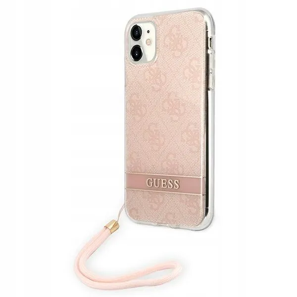 guess-do-iphone-11-pink-hardcase-4g-print-strap-kod-producenta-guohcn61h4stp