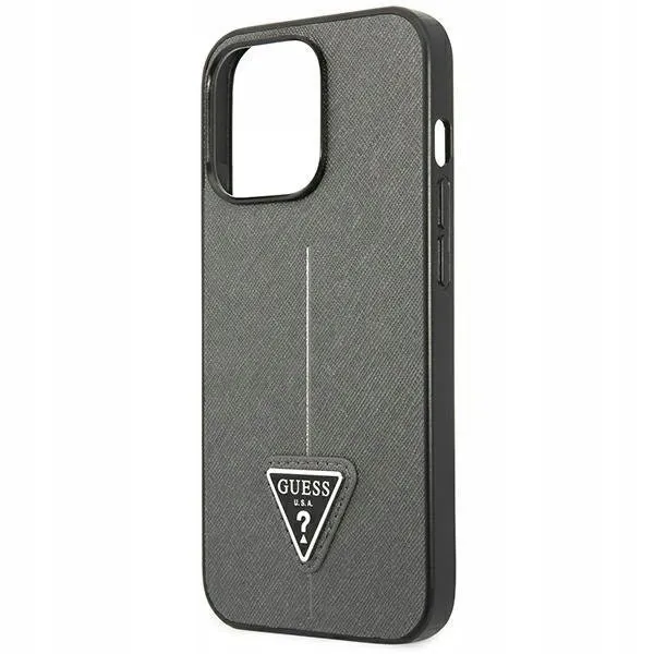 guess-saffiano-triangle-logo-case-etui-iphone-14-stan-nowy