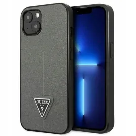 guess-saffiano-triangle-logo-case-etui-iphone-14