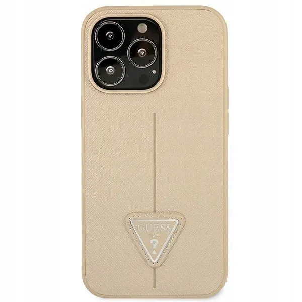 guess-saffiano-triangle-logo-case-etui-iphone-14-dedykowany-model-iphone-14-pro-max