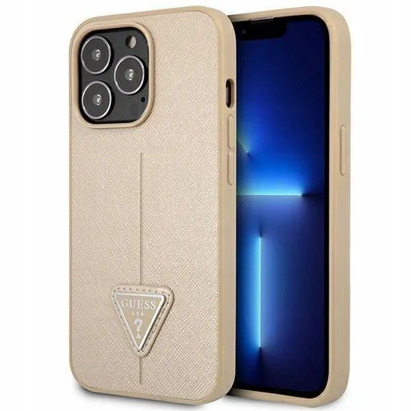 guess-saffiano-triangle-logo-case-etui-iphone-14-waga-z-opakowaniem-0-15-kg