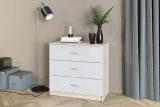 komoda-3s-basic-80x77x40cm-sonoma-bialy-polysk-glebokosc-mebla-1-cm