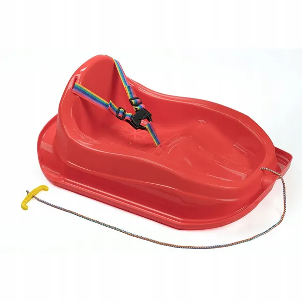 sanki-plastikowe-mini-bobek-czerwone-stan-nowy