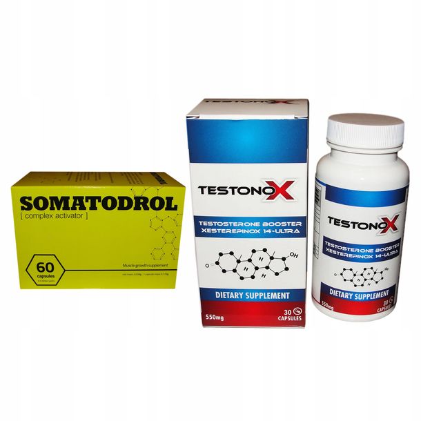 Фото - Стимулятор тестостерону OMA ﻿Somatodrol + Testonox Masa Siła Testosteron 