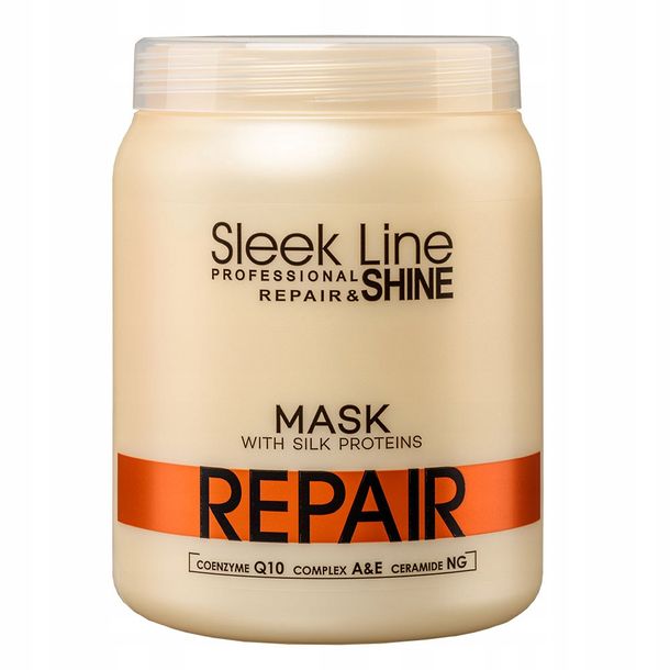 Zdjęcia - Szampon STAPIZ Sleek Line Maska z Jedwabiem Repair 1000ml