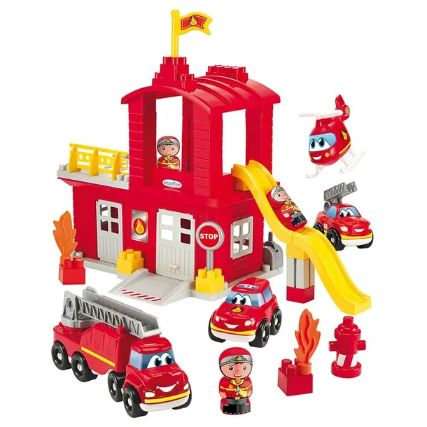 playset-ecoiffier-fire-station-stan-nowy