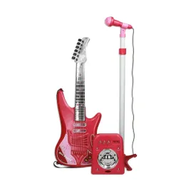 gitara-dziecieca-reig-mikrofon-czerwony