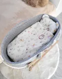 kosz-mojzesza-boho-handmade-szary-stan-nowy