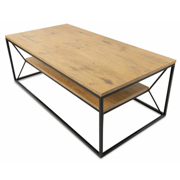 stolik-kawowy-z-polka-120x60cm-basicloft-stan-nowy