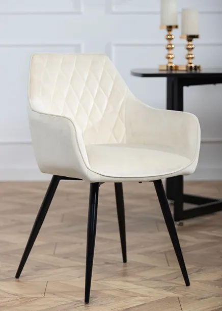 krzeslo-sametti-black-light-beige-stan-nowy