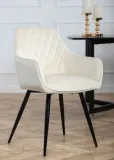 krzeslo-sametti-black-light-beige-stan-nowy