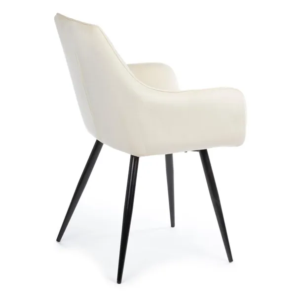 krzeslo-sametti-black-light-beige-stan-nowy