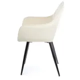 krzeslo-sametti-black-light-beige-stan-nowy