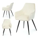 krzeslo-sametti-black-light-beige-stan-nowy