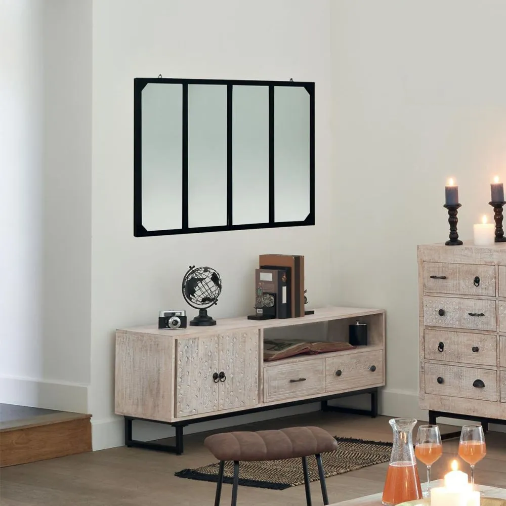 lustro-scienne-black-lola-76x116-cm