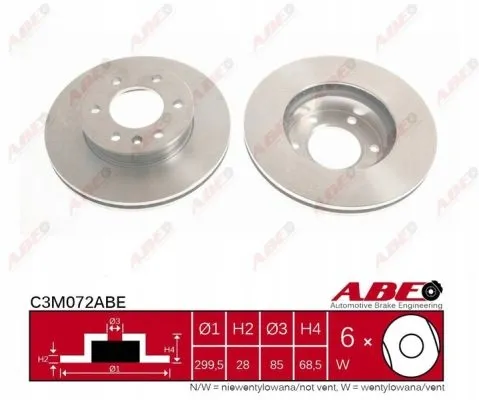 abe-tarcza-hamulcowa-przod-c3m072abe-stan-nowy