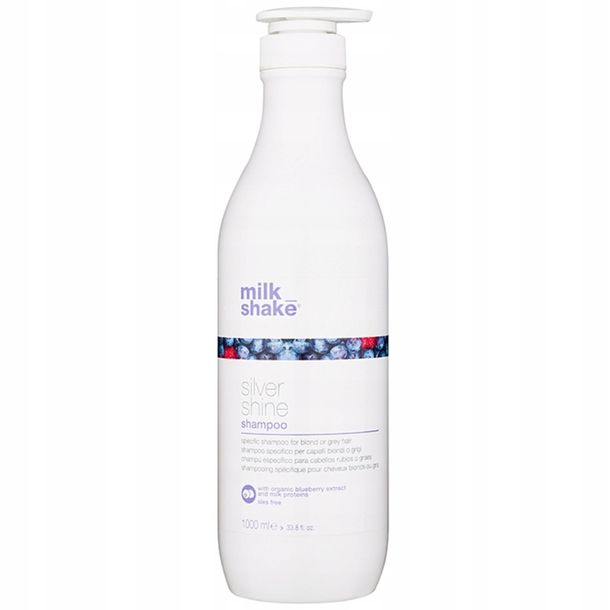 Фото - Шампунь Shine ﻿Milk Shake Silver  1000 ml szampon do włosów blond i siwych 