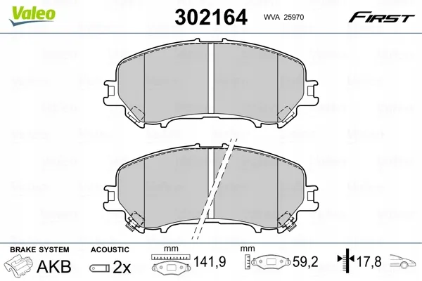 valeo-klocki-ham-302164-stan-nowy