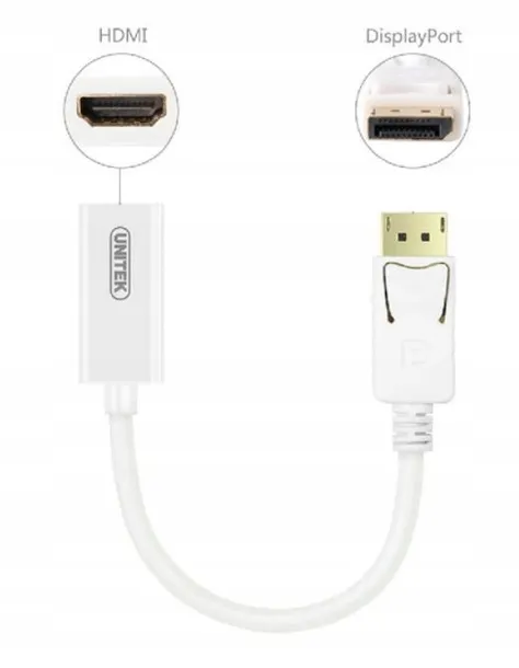 adapter-displayport-hdmi-unitek-waga-z-opakowaniem-0-15-kg