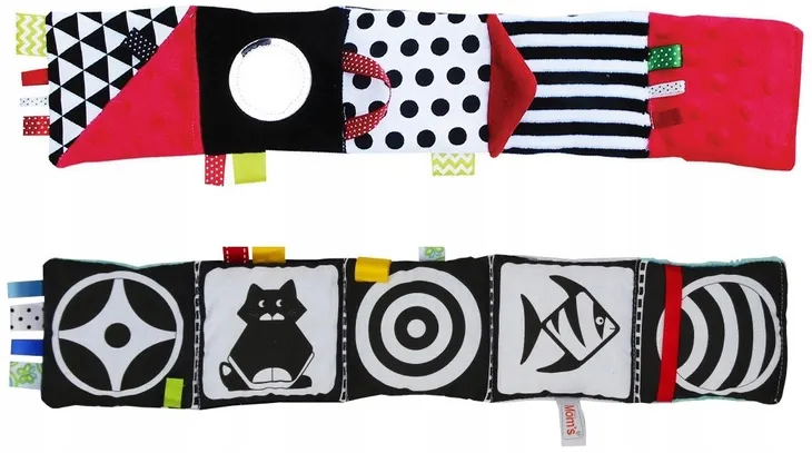 ksiazeczka-mala-czerwona-material-tkanina