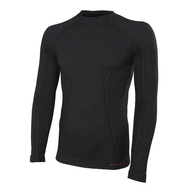 brubeck-bluza-meska-active-wool-czarna-m