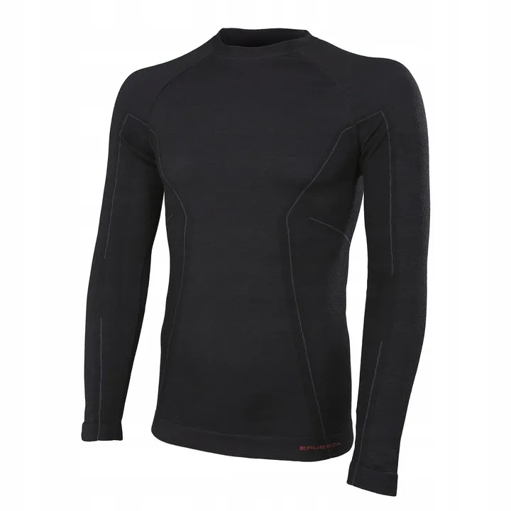 brubeck-bluza-meska-active-wool-czarna-m