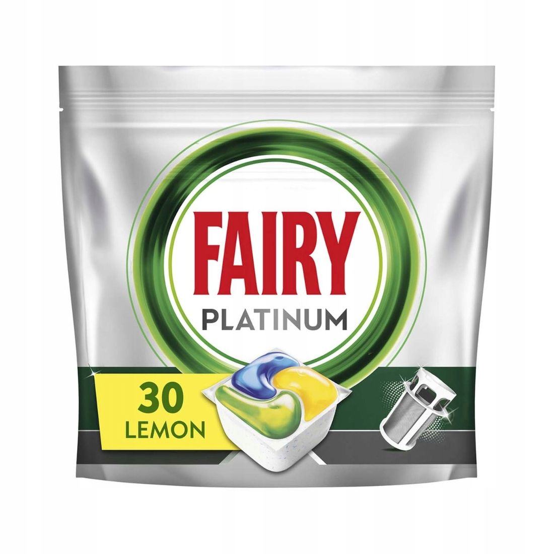 Fairy Platinum Plus All In One Kapsułki do Zmywarki Lemon 11 Sztuk