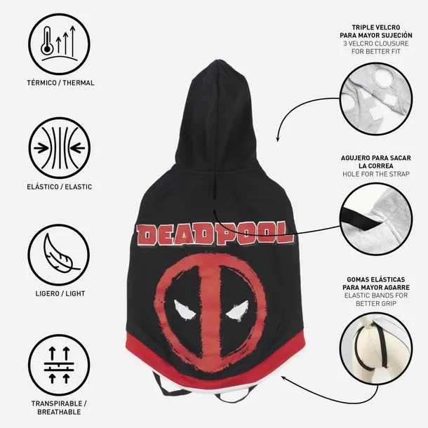 bluza-dla-psa-deadpool-xxs-czarny-stan-nowy