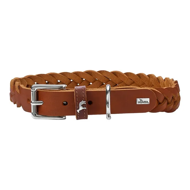 obroza-dla-psa-hunter-solid-education-cognac-35-44-cm