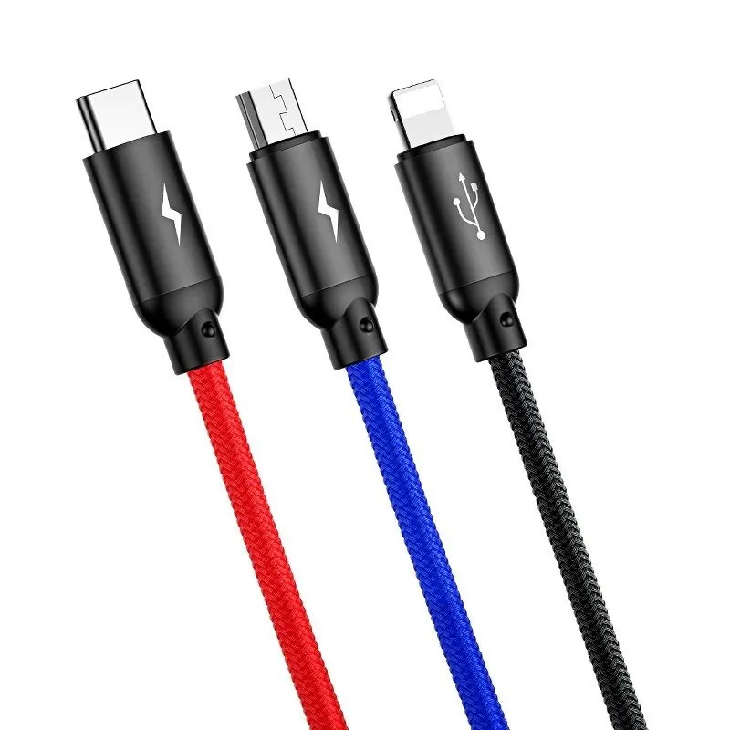 kabel-usb-baseus-3w1-usb-c-lightning-micro-35a-03m-czarny
