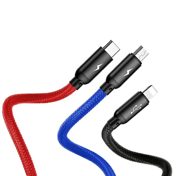 kabel-usb-baseus-3w1-usb-c-lightning-micro-35a-03m-czarny-stan-nowy