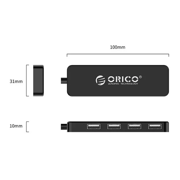adapter-hub-orico-usb-do-4x-usb-czarny-stan-nowy