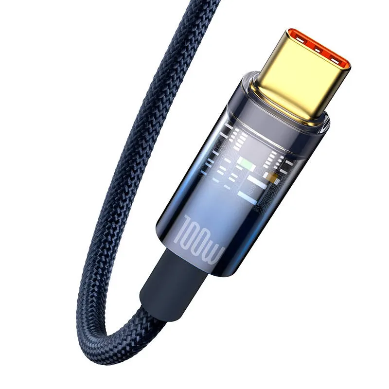 kabel-usb-do-usb-c-baseus-explorer-100w-1m-niebieski