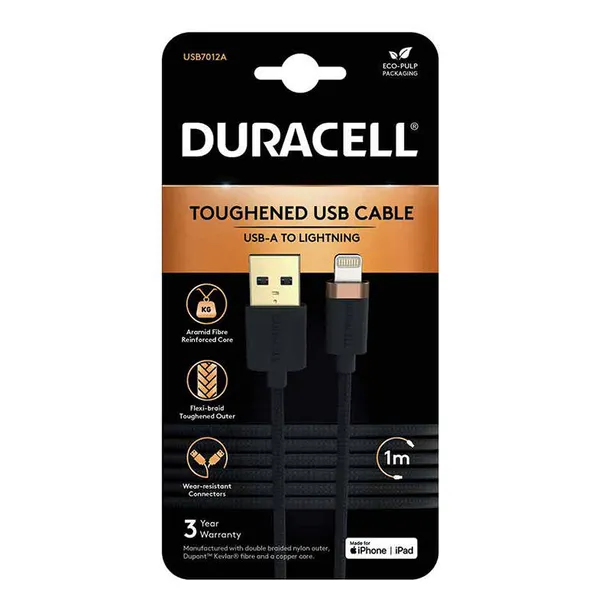 kabel-usb-do-lightning-duracell-1m-czarny-stan-nowy