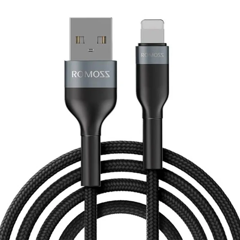 kabel-usb-do-lightning-romoss-cb12b-2-4a-1m-czarny-stan-nowy
