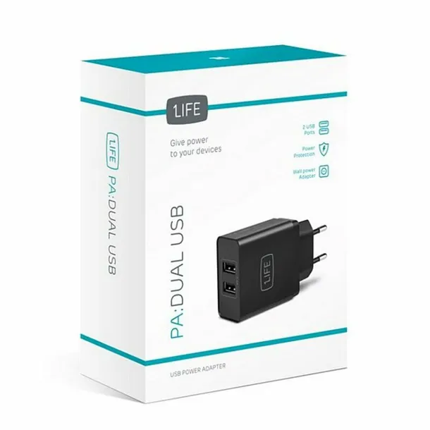 ladowarka-scienna-1life-1ifepa2usb-usb-czarny-stan-nowy
