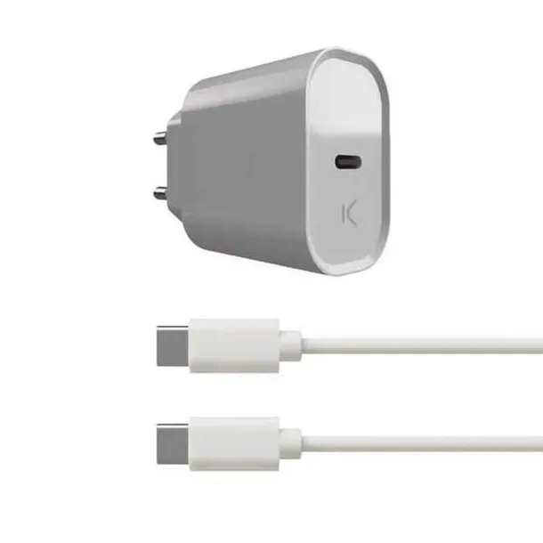 ladowarka-scienna-kabel-usb-c-ksix-bialy-20w
