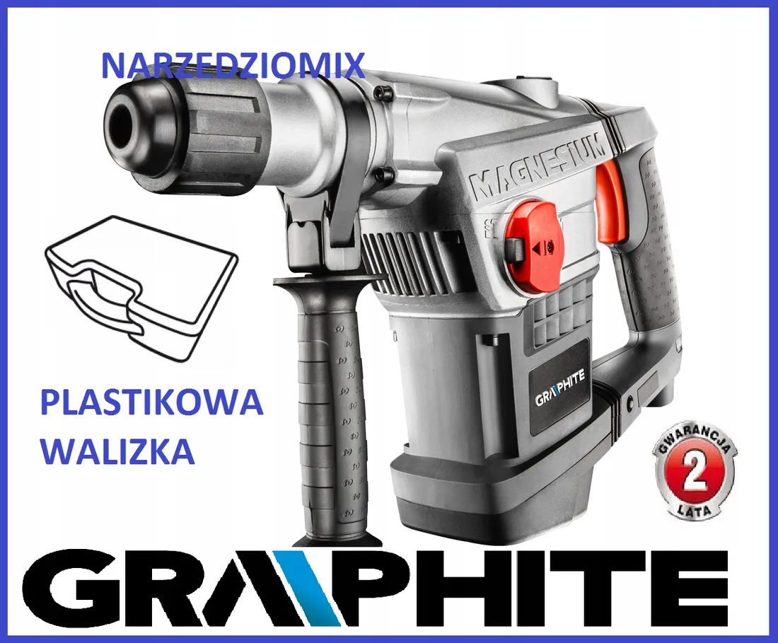 graphite-mlot-udarowy-sds-max-1250w-stan-nowy
