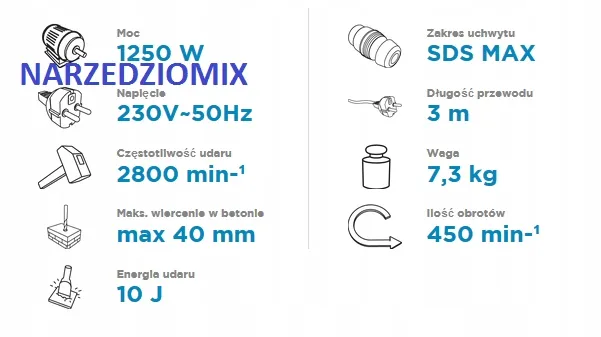 graphite-mlot-udarowy-sds-max-1250w-zasilanie-sieciowe