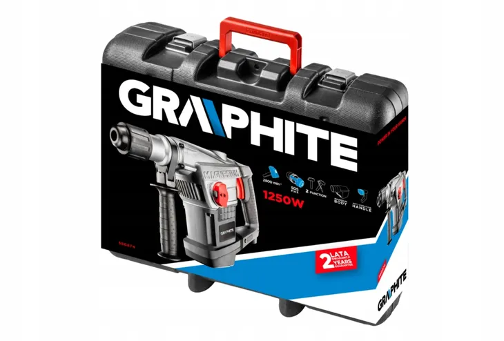 graphite-mlot-udarowy-sds-max-1250w-stan-nowy-typ-uchwytu-sds-max