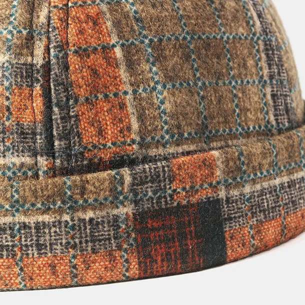 brimless-skull-cap-multicolor-plaid-stitching-patt-kolor-inny-kolor