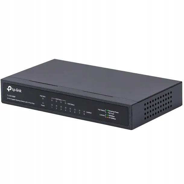 switch-tp-link-tl-sg1008p-8xlan-waga-z-opakowaniem-1-2-kg-stan-nowy