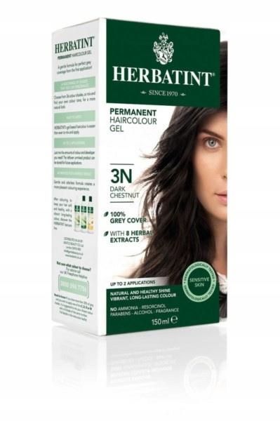 Фото - Фарба для волосся Herbatint Farba 3N Ciemny Kasztan 150ml 