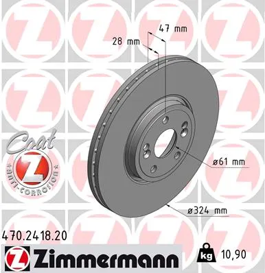 zimmermann-tarcza-ham-przod-renault-espace-stan-nowy