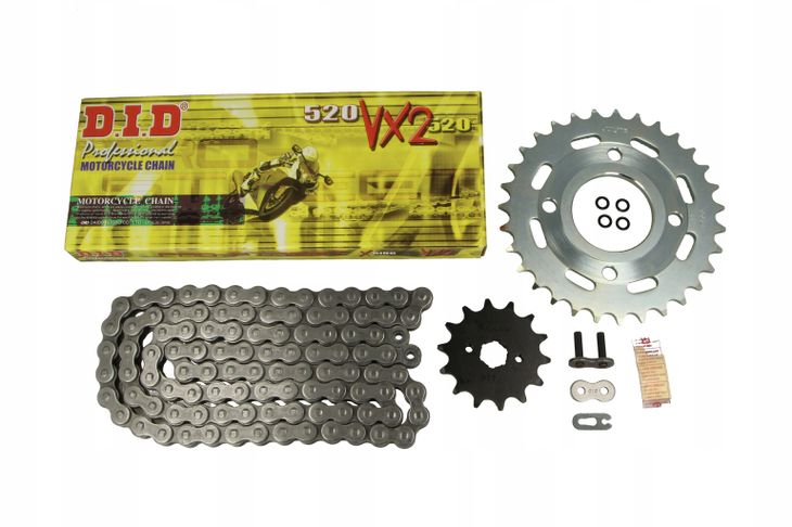 FITS Honda CB250 N Two Fifty 92-02 DID VX2 X-Ring Chain & Sprocket Kit