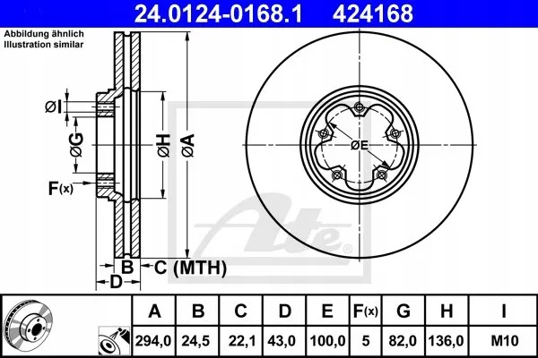 ate-tarcze-294mm-przod-ford-transit-stan-nowy